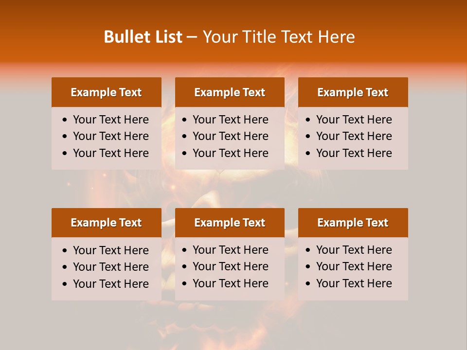 Burning Skull PowerPoint Template
