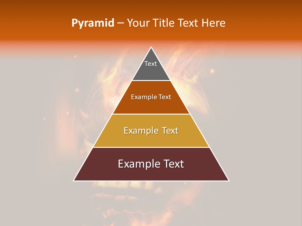 Burning Skull PowerPoint Template