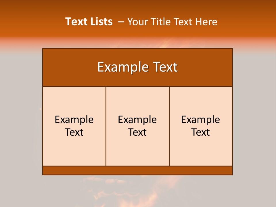 Burning Skull PowerPoint Template