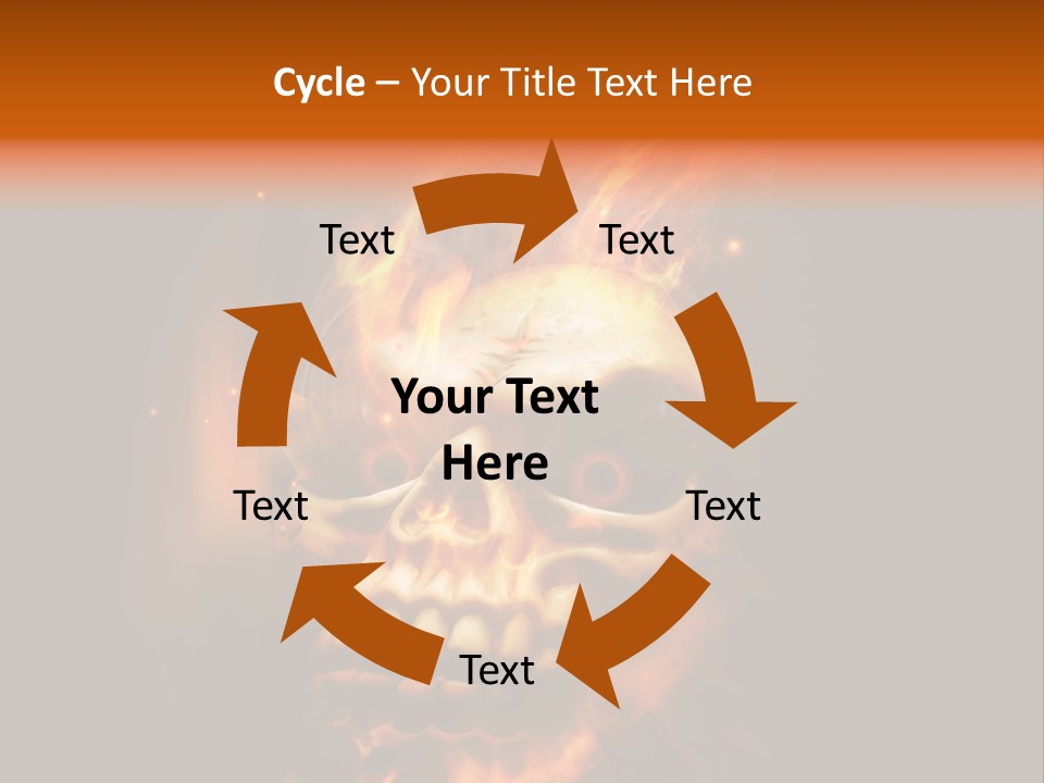 Burning Skull PowerPoint Template