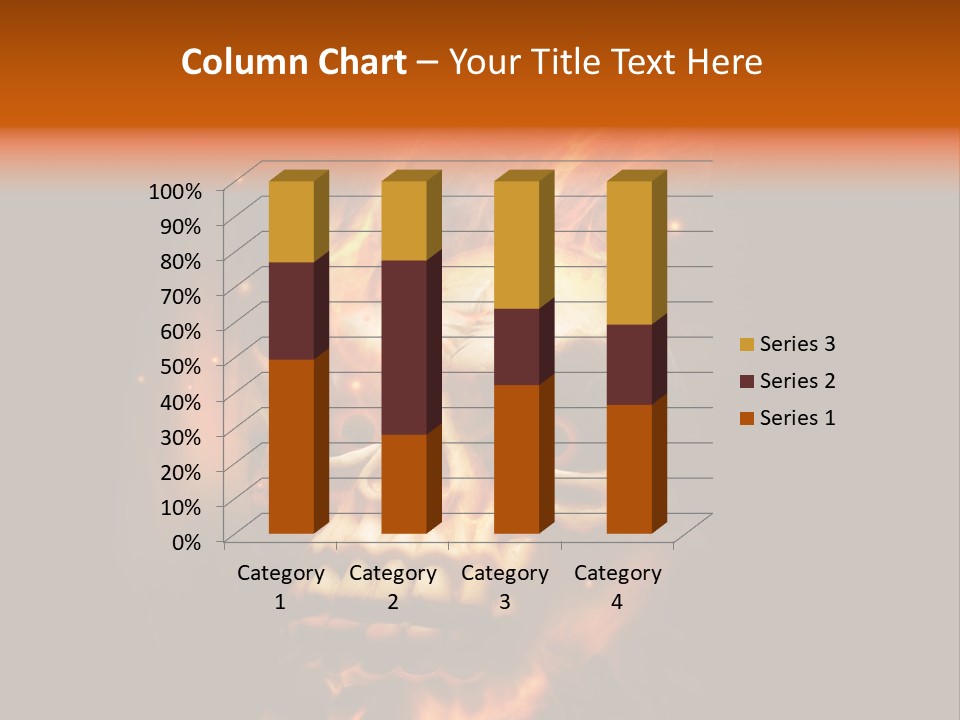 Burning Skull PowerPoint Template