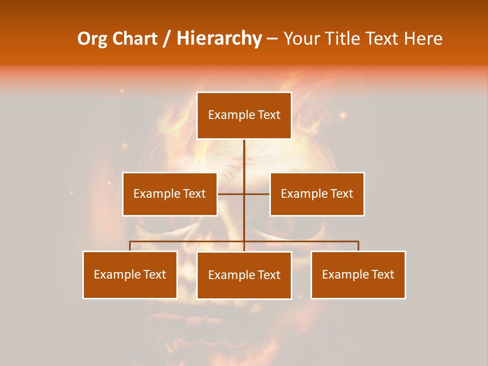Burning Skull PowerPoint Template
