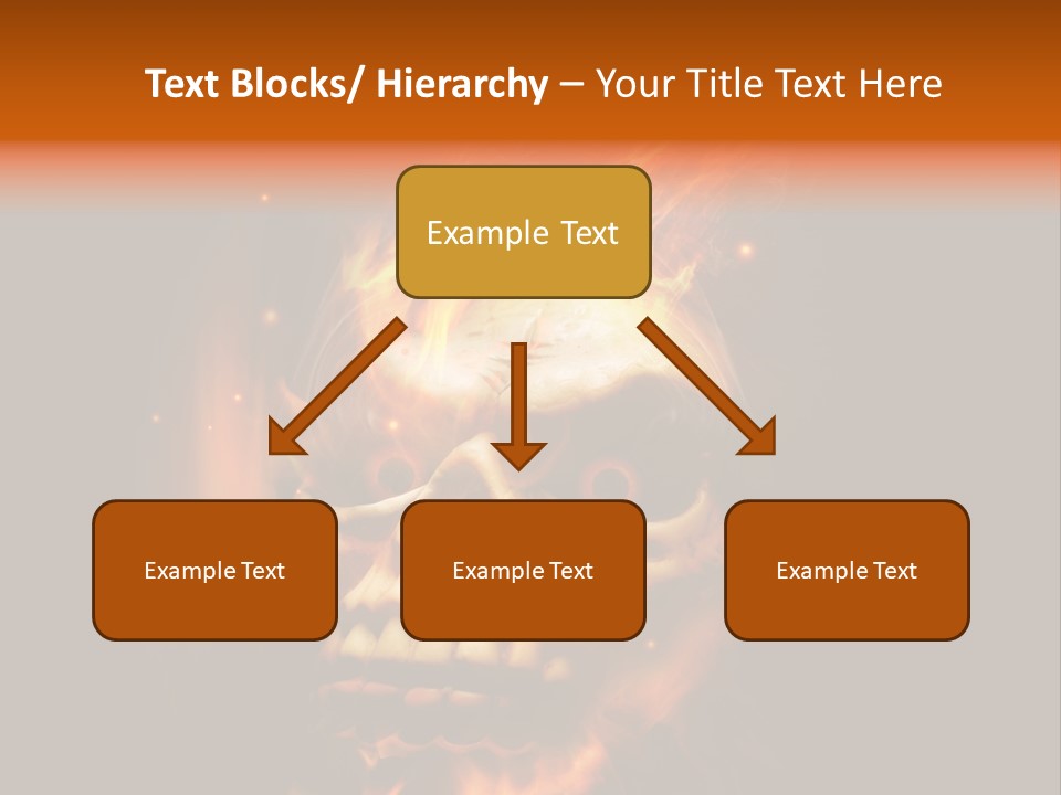 Burning Skull PowerPoint Template