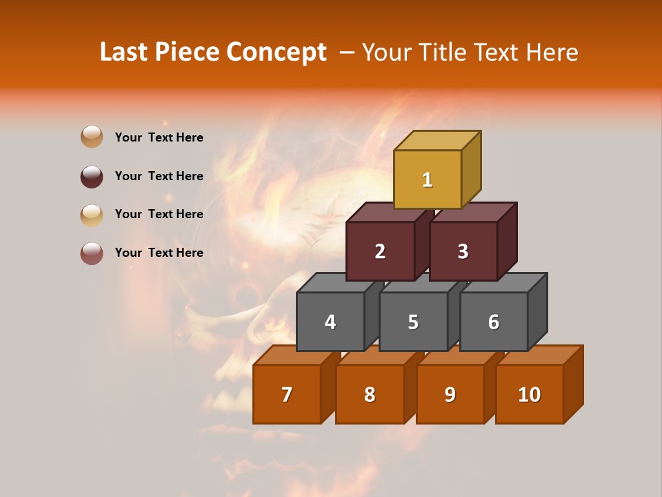 Burning Skull PowerPoint Template