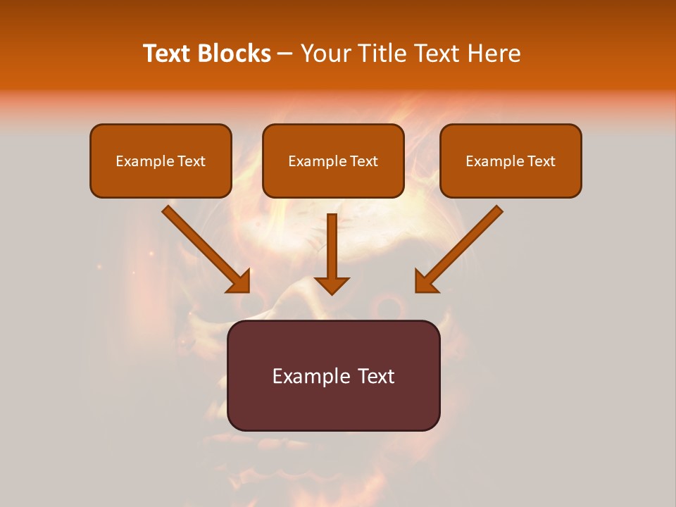 Burning Skull PowerPoint Template