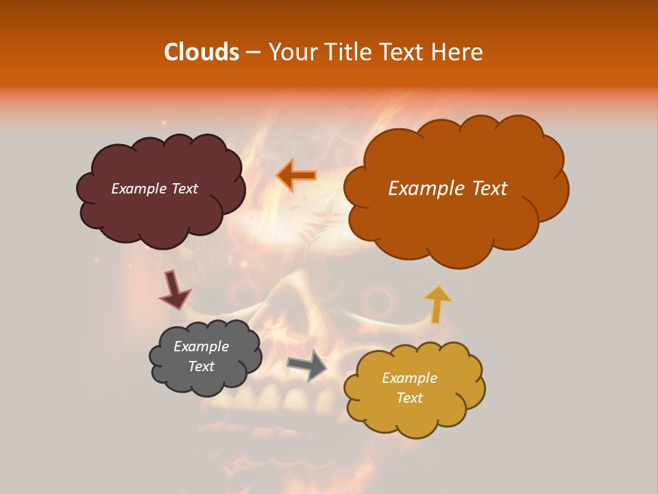 Burning Skull PowerPoint Template