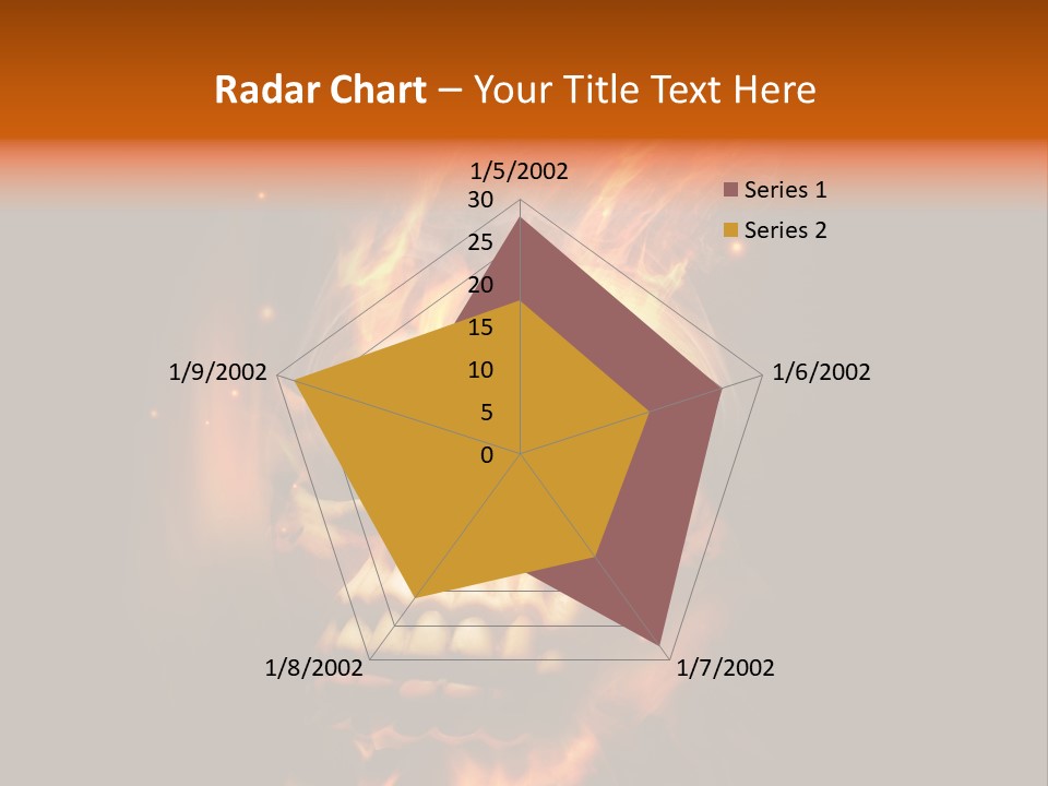 Burning Skull PowerPoint Template