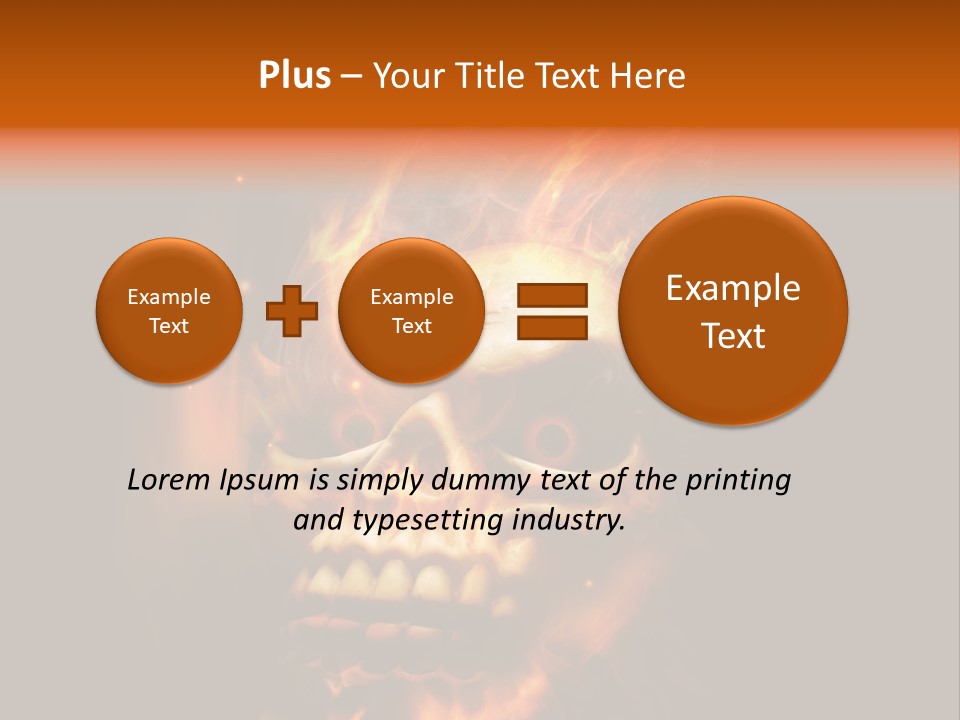 Burning Skull PowerPoint Template