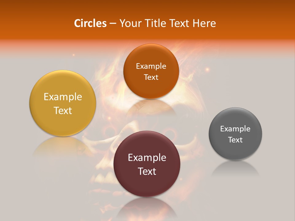 Burning Skull PowerPoint Template