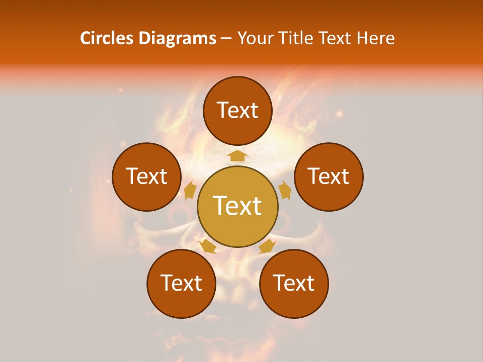 Burning Skull PowerPoint Template