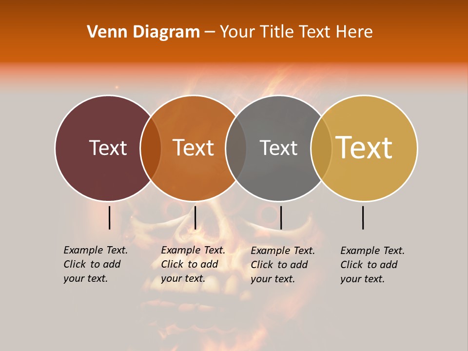 Burning Skull PowerPoint Template