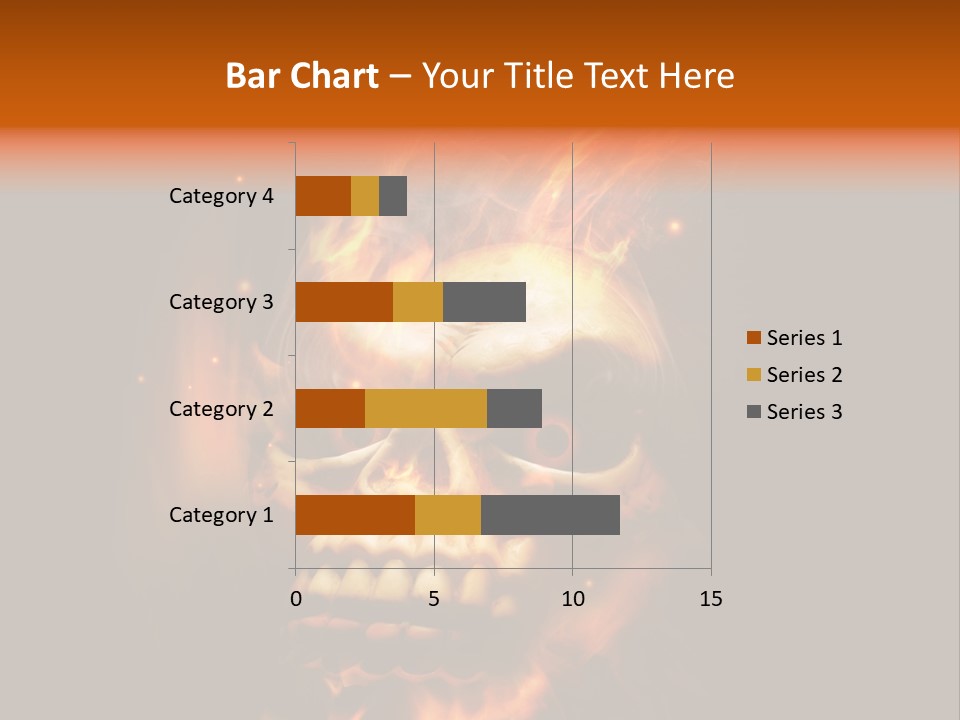 Burning Skull PowerPoint Template