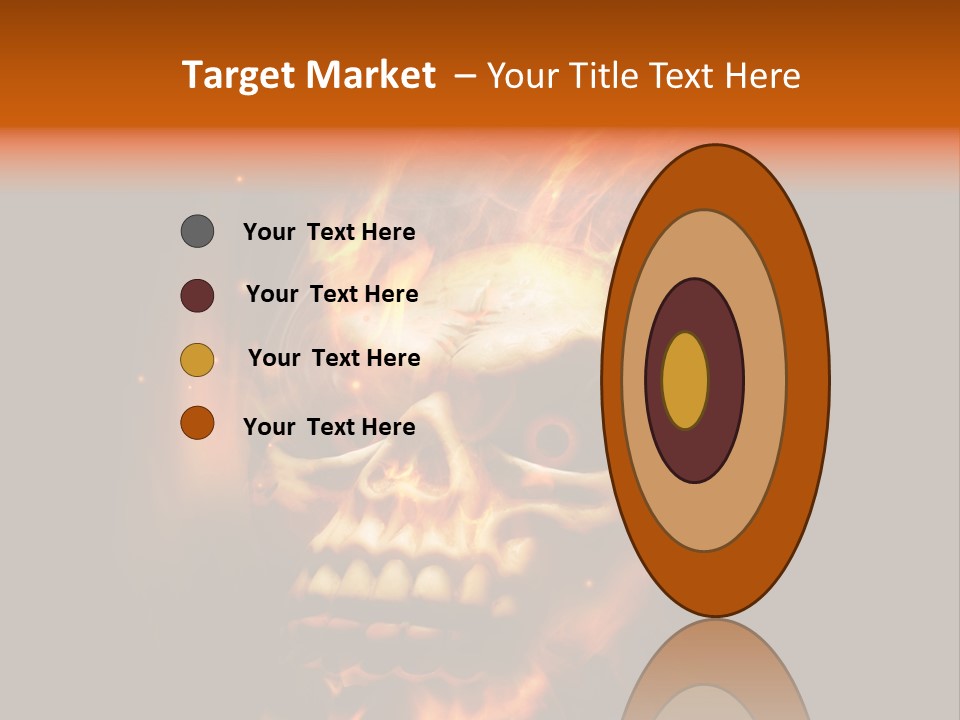 Burning Skull PowerPoint Template