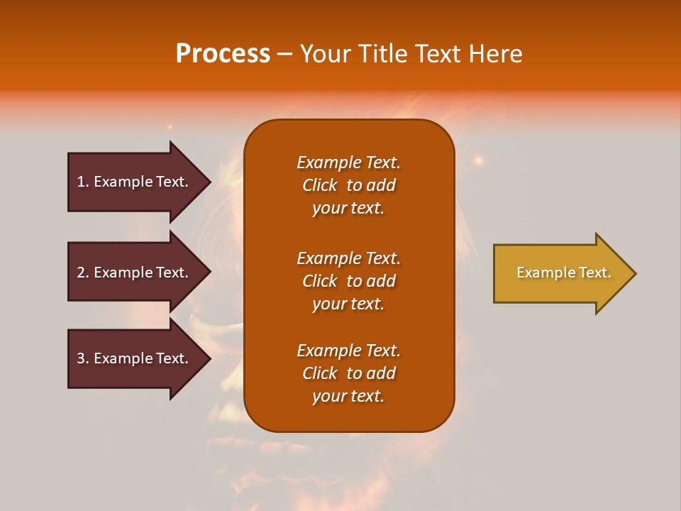 Burning Skull PowerPoint Template