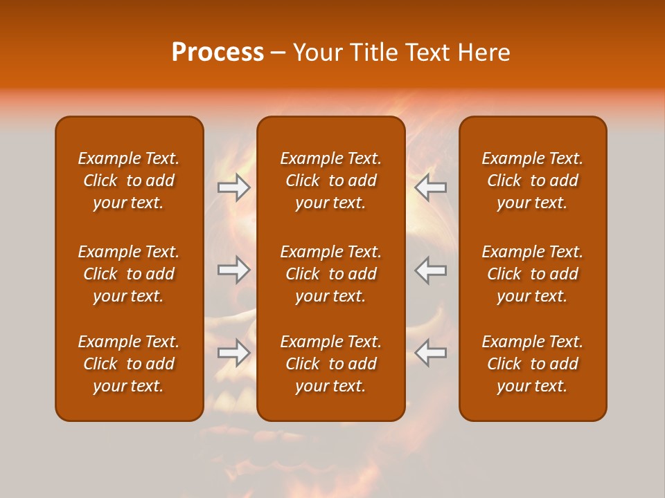 Burning Skull PowerPoint Template