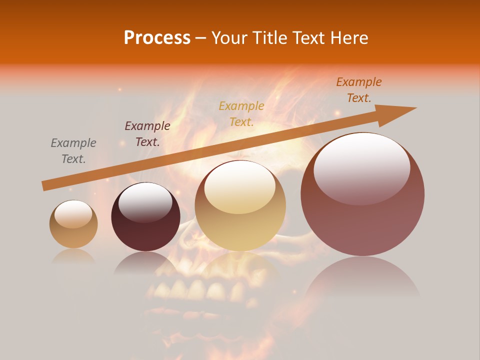 Burning Skull PowerPoint Template