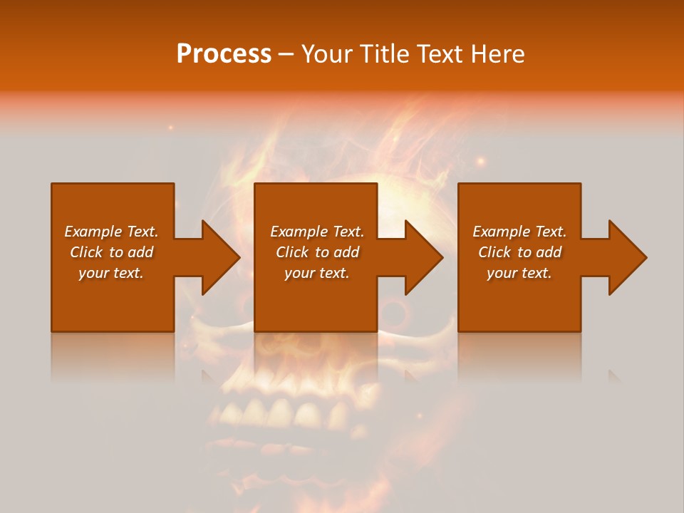 Burning Skull PowerPoint Template