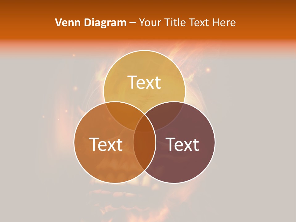 Burning Skull PowerPoint Template