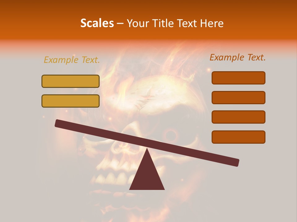 Burning Skull PowerPoint Template