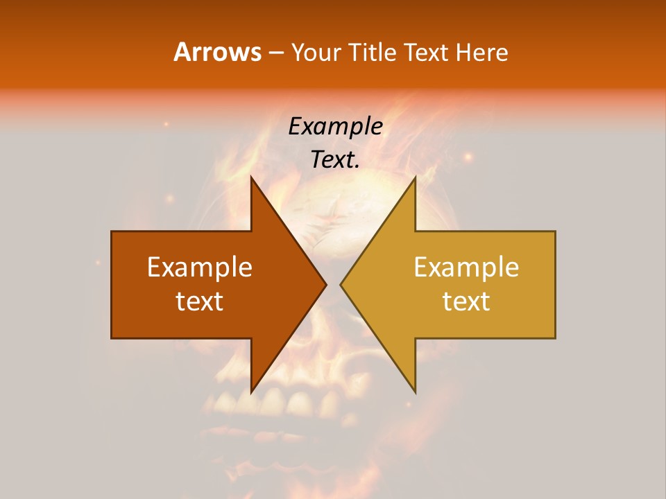 Burning Skull PowerPoint Template