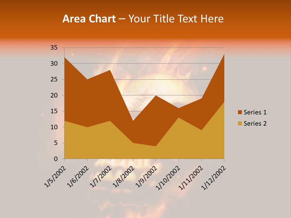Burning Skull PowerPoint Template