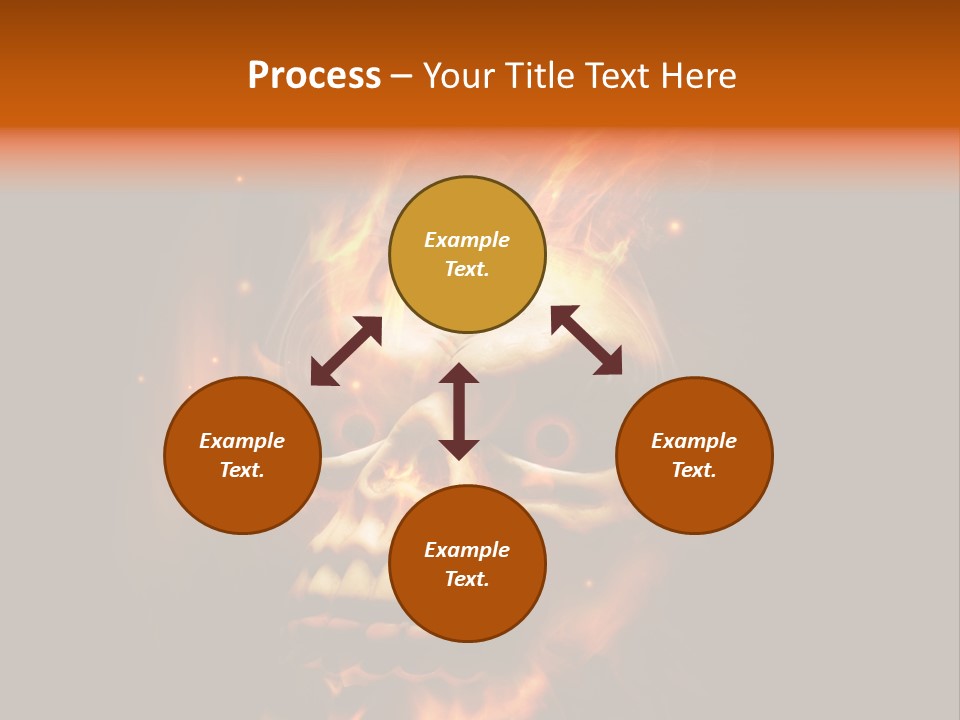 Burning Skull PowerPoint Template