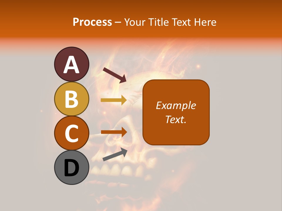 Burning Skull PowerPoint Template