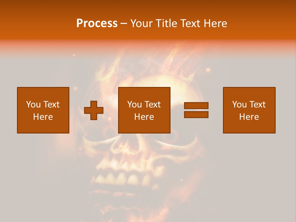 Burning Skull PowerPoint Template