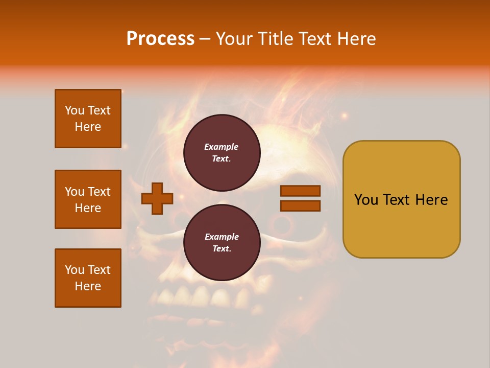 Burning Skull PowerPoint Template