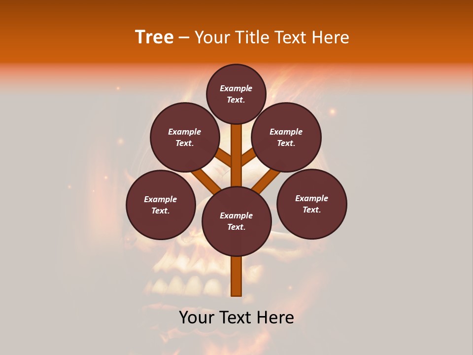 Burning Skull PowerPoint Template