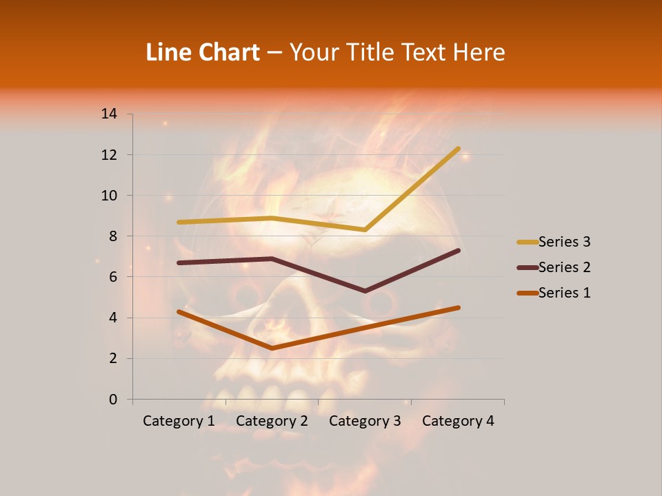 Burning Skull PowerPoint Template