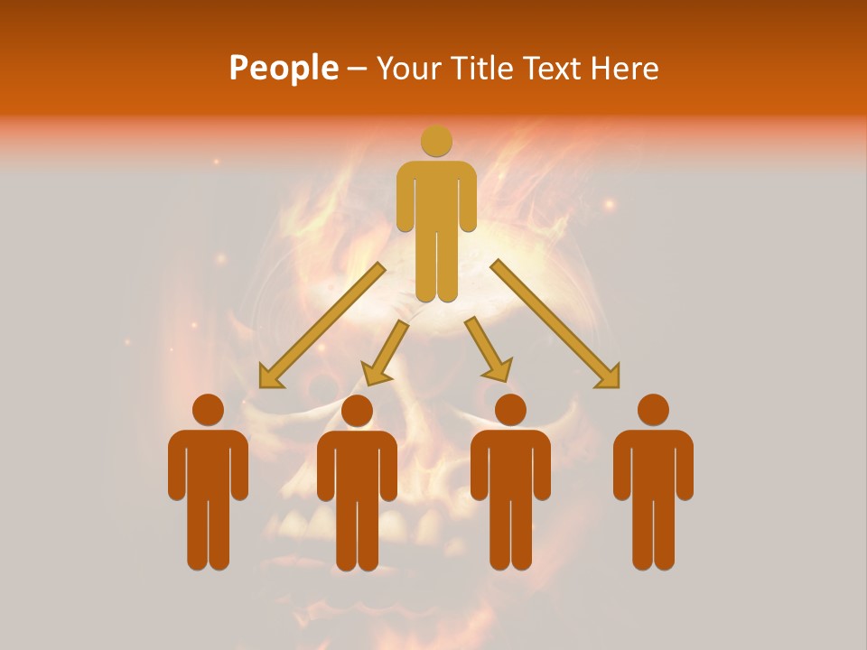 Burning Skull PowerPoint Template