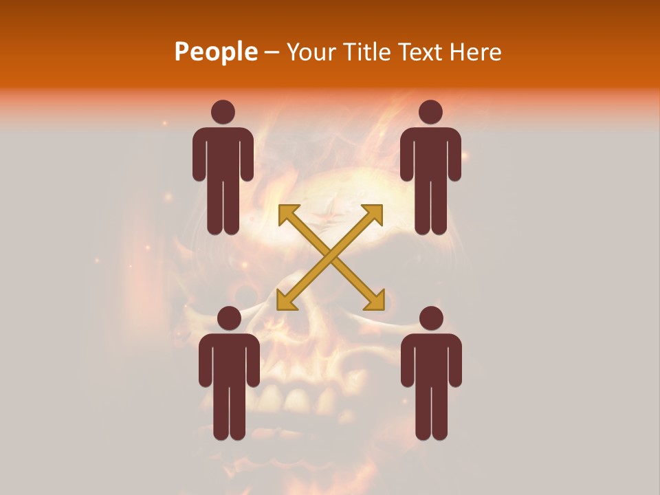 Burning Skull PowerPoint Template