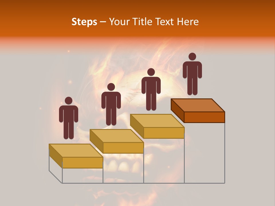 Burning Skull PowerPoint Template