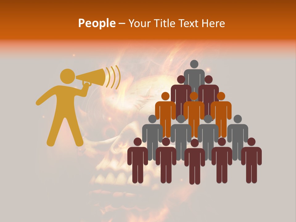 Burning Skull PowerPoint Template