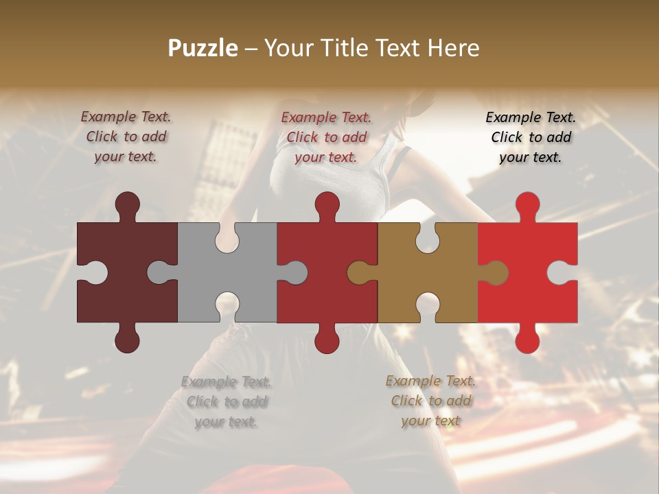 Street Dance Girl PowerPoint Template