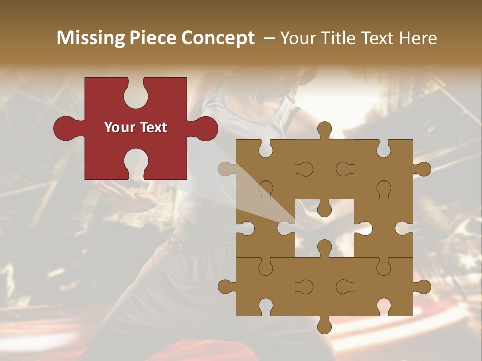 Street Dance Girl PowerPoint Template