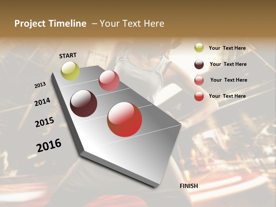 Street Dance Girl PowerPoint Template