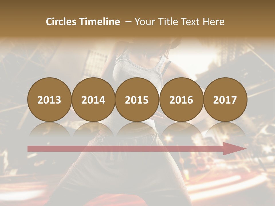 Street Dance Girl PowerPoint Template