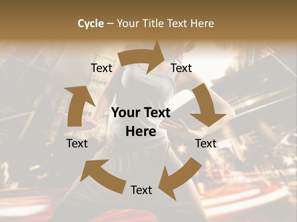 Street Dance Girl PowerPoint Template