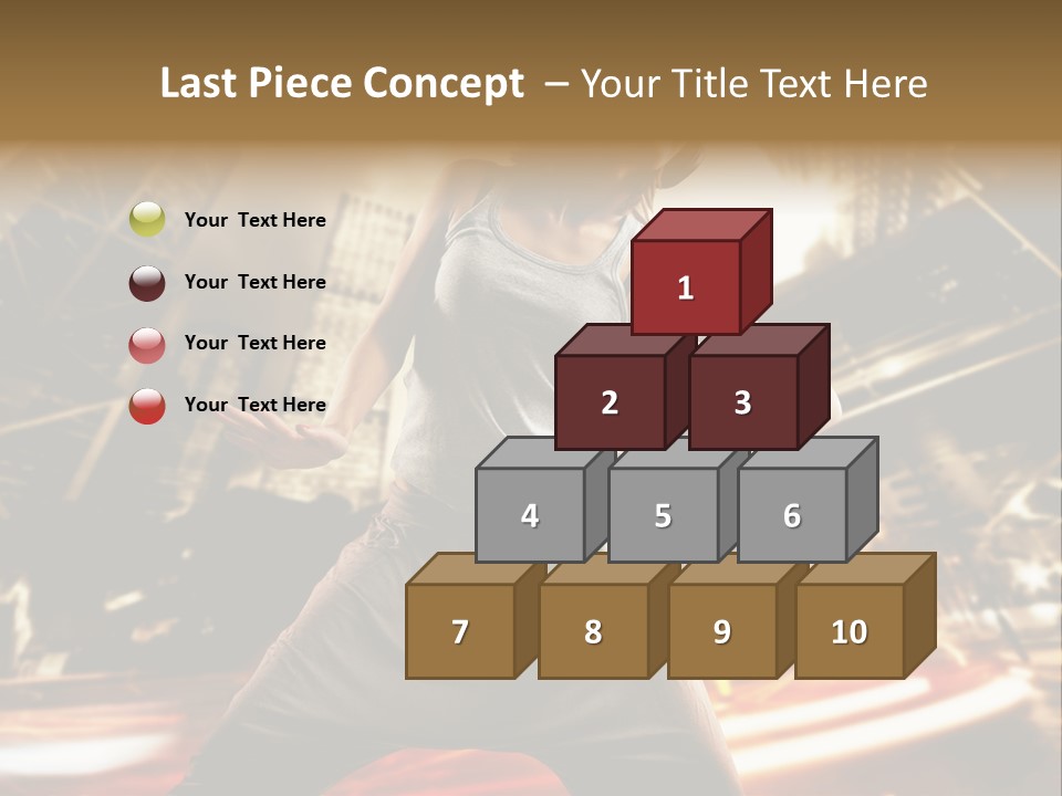 Street Dance Girl PowerPoint Template