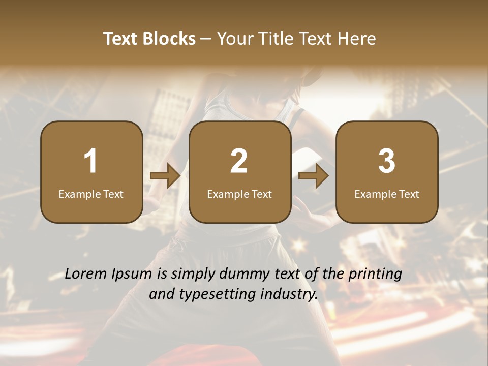 Street Dance Girl PowerPoint Template