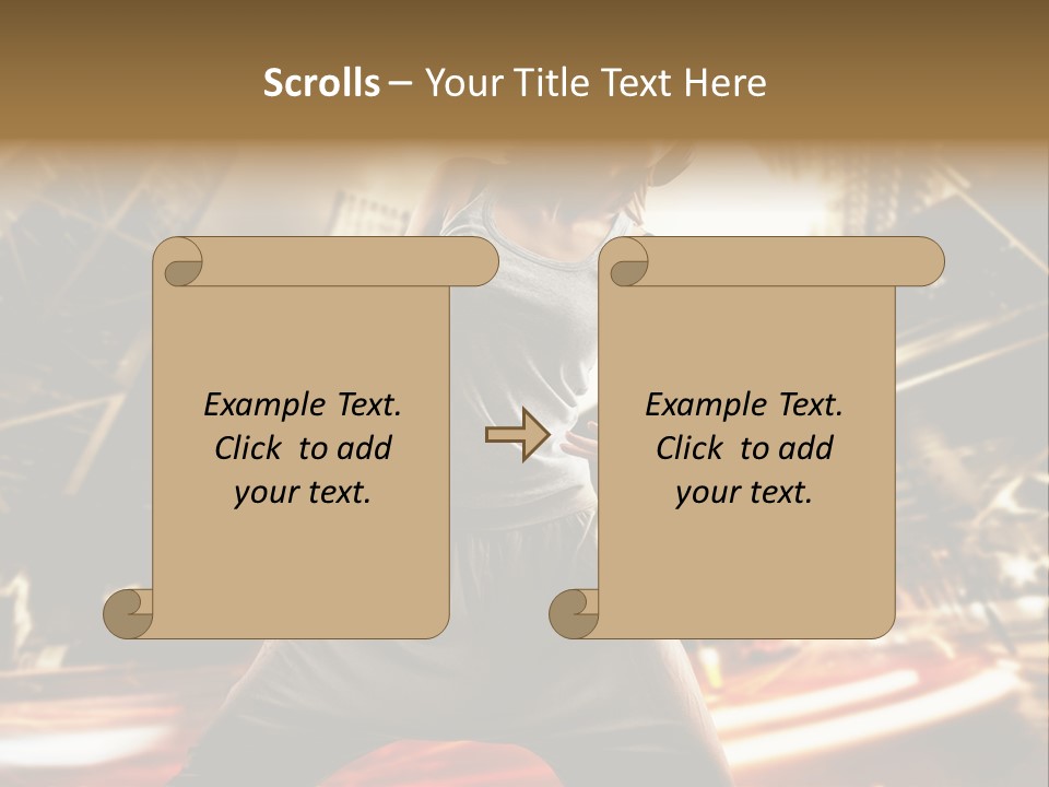 Street Dance Girl PowerPoint Template