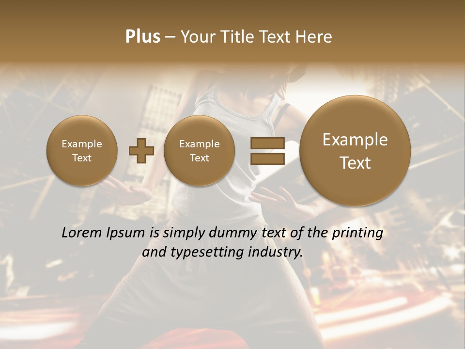 Street Dance Girl PowerPoint Template