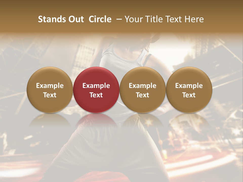 Street Dance Girl PowerPoint Template