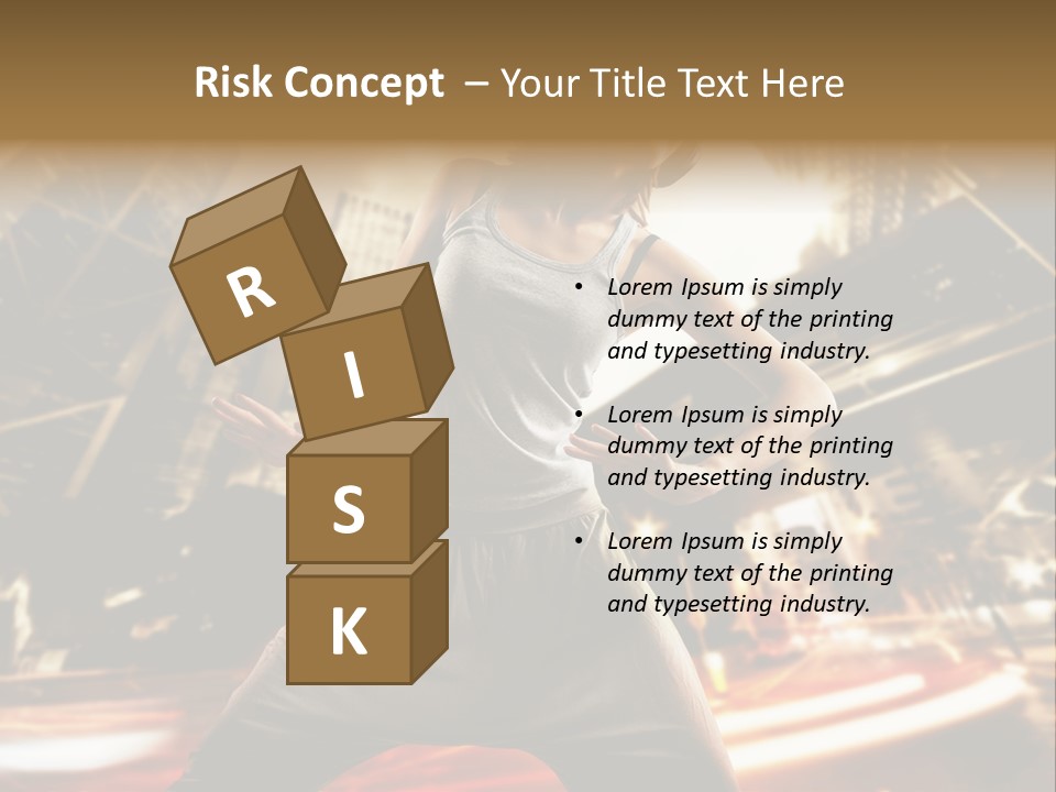 Street Dance Girl PowerPoint Template