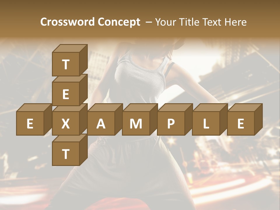 Street Dance Girl PowerPoint Template