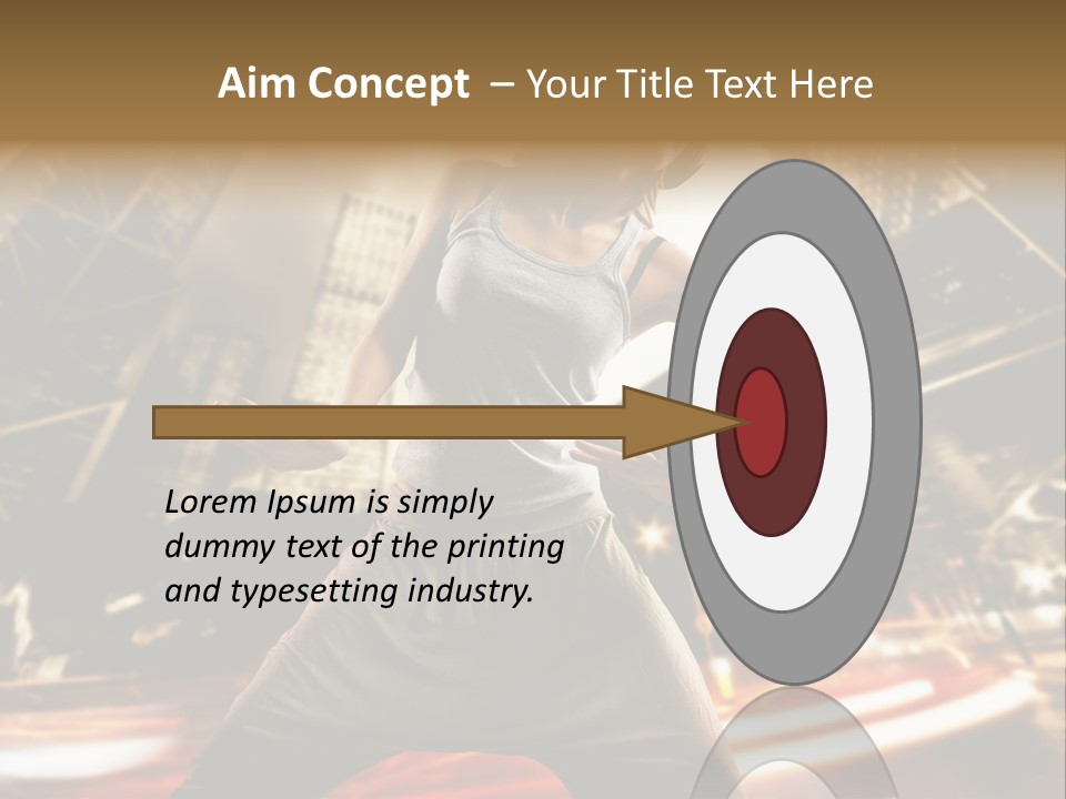 Street Dance Girl PowerPoint Template