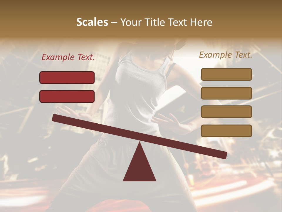 Street Dance Girl PowerPoint Template
