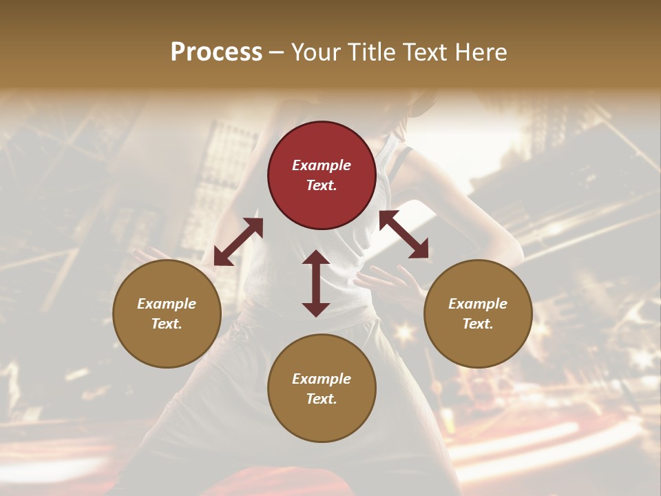 Street Dance Girl PowerPoint Template